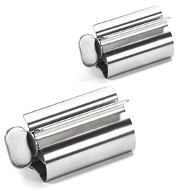 NUWIQ Stainless Steel Tube Squeezer Tube Squeezer for Toothpaste, Hand Cream or Mustard 2 Pack