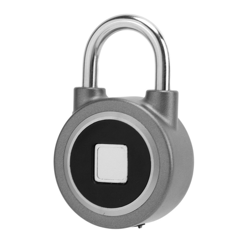 Fingerprint Padlock USB Charging Remote Authorization Unlocking Lock for Gym