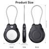 GOCII AirTag Holder with Wire Cable - Ultra-Durable 4 Pack