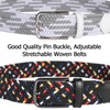 QAZSE Elastic Golf Belts for Men Womens Causal Stretch Elastic
