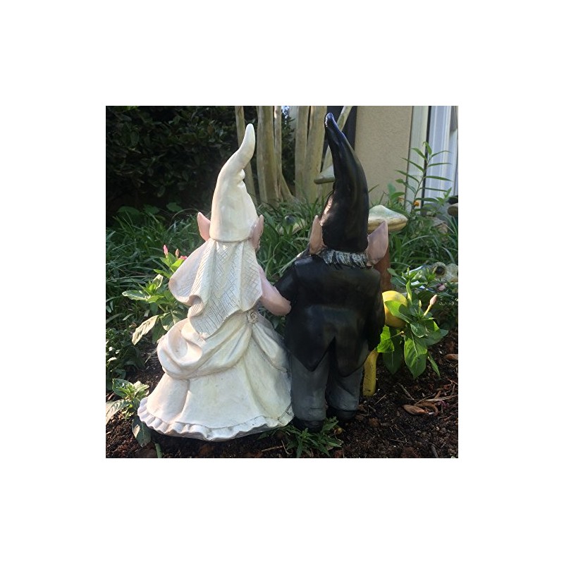 homestyles 15" Wedding Bride and Groom Love Couple Gnome Home