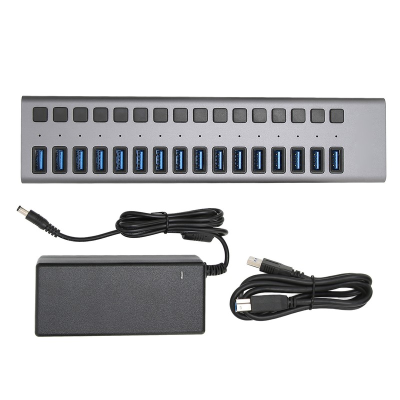 USB3.0 Hub 16 Ports Stable High Speed Data Transmission 5Gbps