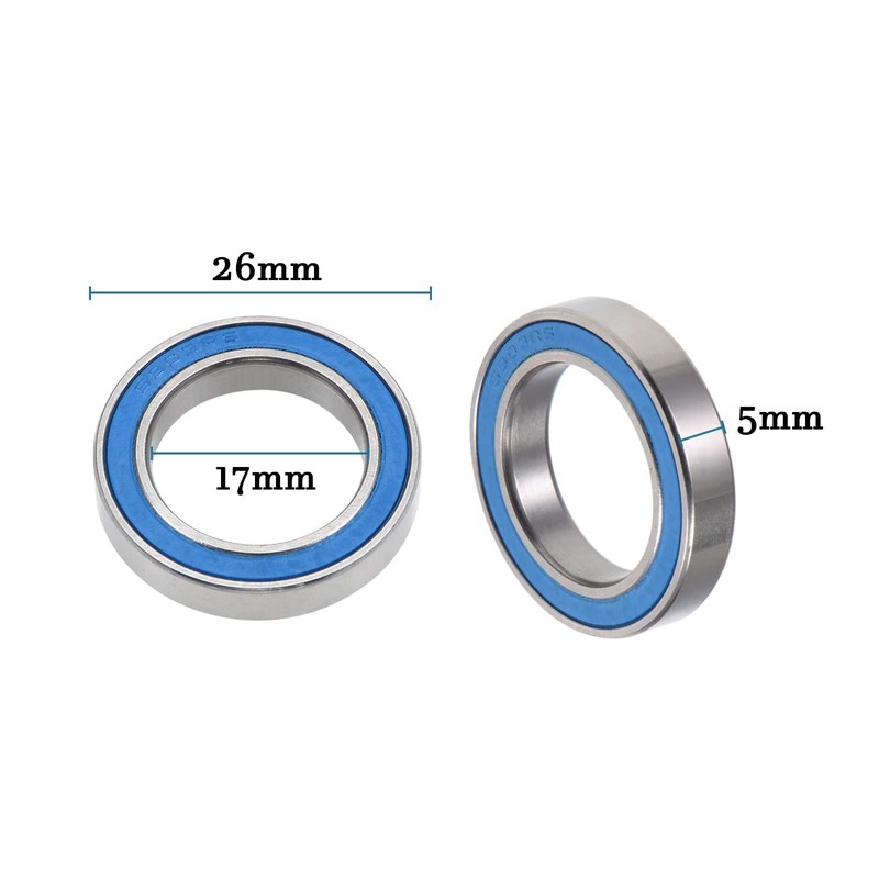 QUARKZMAN 6803-2RS 17 x 26 x 5 mm Ball Bearings