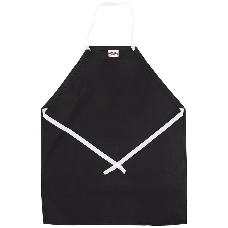 Shirtless BBQ Naked Adjustable Apron; Black