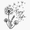 Enjoy Dandelion Life Dandelion Summer Spring Sun Window Water Bottle