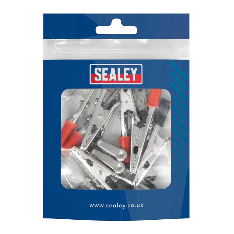 Sealey Small Crocodile Clip - Pack of 12 (6 Pairs)