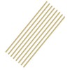 1/8 Inch Brass Round Rod, 8Pcs Solid Round Brass Rod Lathe Bar Stock, 11.8 inch in Length