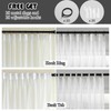 Ftinala Off White Pinch Pleated Sheer Curtains 102 Inch Long