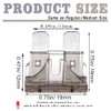 (20 pcs) 2 Amp Standard Blade Fuse, 2A Automotive Fuse