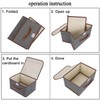 OWill Foldable Storage Boxes with Lids, Fabric Storage Cubes with
