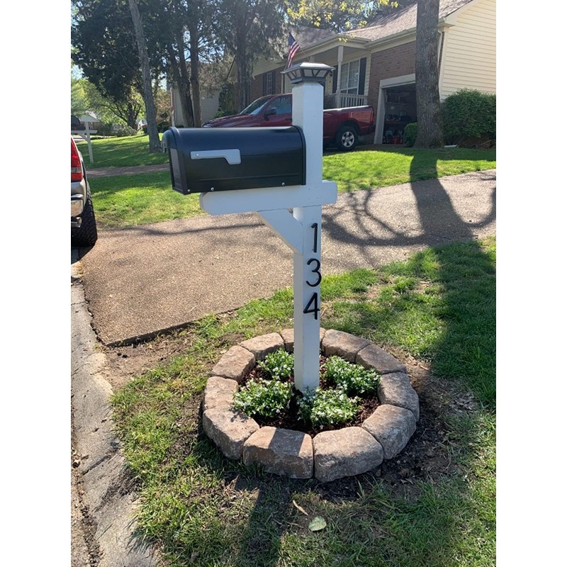 6 Inch Large Modern House Numbers For Outside, Address Numbers