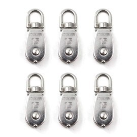 M15 Single Pulley 304 Stainless Steel Pulley Pulley Pack of 6 (Load: 35 kg)