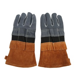 1 Pair Heat Resistant Gloves Separate Fingers Hot Proof Mitts Cooking Tool for BBQ Welding Coffee