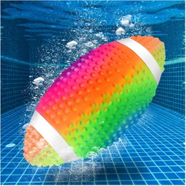 SYOZPXY Water Football, Rainbow Beach Football, 9.5 Inch Summer Pool Football, A Soft Beach Football, Suitable for Children and Adults Diving Game