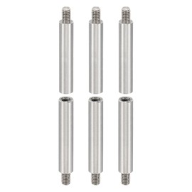 PATIKIL 6pcs M4 Standoffs, M4 35+6mm Spacer Standoffs Steel Threaded Standoffs Screws Kit 4mm ID 6mm OD Metric Male Female Thread Adapters for Circuit Board PCB RC Drones Motherboard