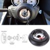 KYOSTAR Black Aluminum Steering Wheel Short Hub Adapter Quick Release