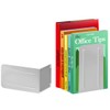 Acrimet Premium Metal Bookend (Heavy Duty) (White Color) (1 Pair
