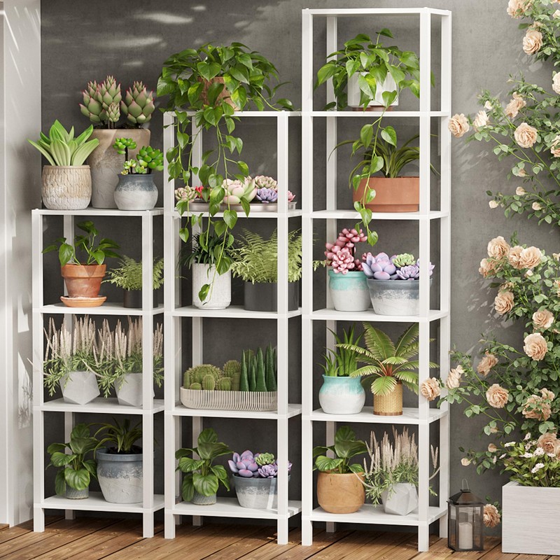 TUTOTAK Bookshelf, 6-Tier Tall Book Shelf, Narrow Bookcase for Small