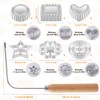7 Pieces Rosettes Timbale Set, Rosette Iron Set with Handle,