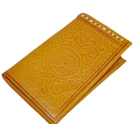 Treasures Of Morocco Handmade Moroccan By-fold Leather Wallet Large Vintage Exquisite Handy Yellow
