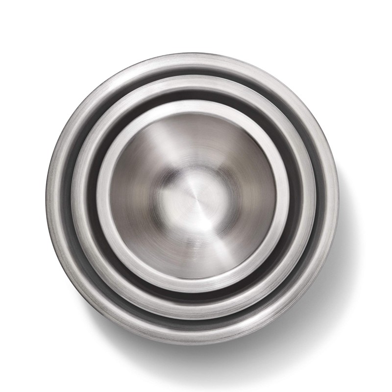 OXO Good Grips 3-Piece Stainless Steel Mixing Bowl Set -