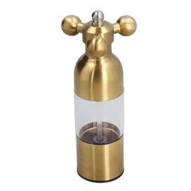 Stainless Steel Salt and Pepper Grinder Manual Ceramic Grinding Core Portable Grinder for Kitchen Cooking and BBQ Golden