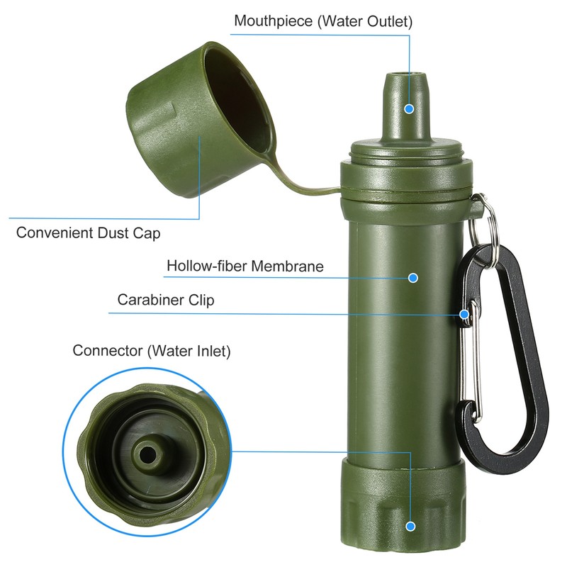 Outdoor Water Straw Water Filtration System Water Purifier for Emergency