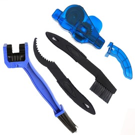 Chain Brush, Gear Cleaning Brush, Bicycle 4-Piece Set, Multi-functional, Cleaning Tools, Cleaning, Bicycle Maintenance, Durable, Small, Lightweight, Save Time and Labor, Bicycle (4-Piece Set)