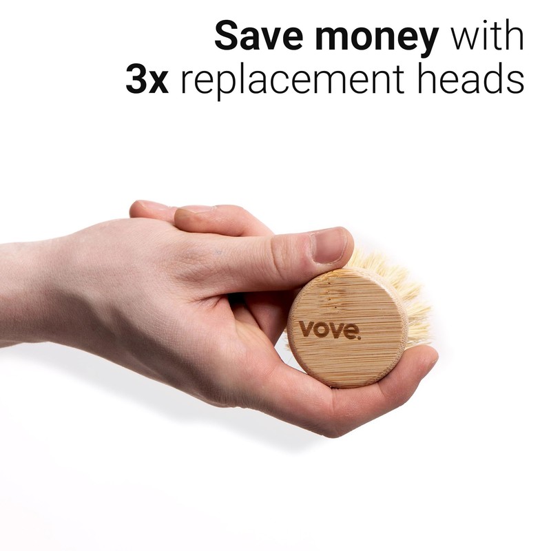 Vove | Eco Kitchen Cleaning Bundle | Bamboo Dish Brush