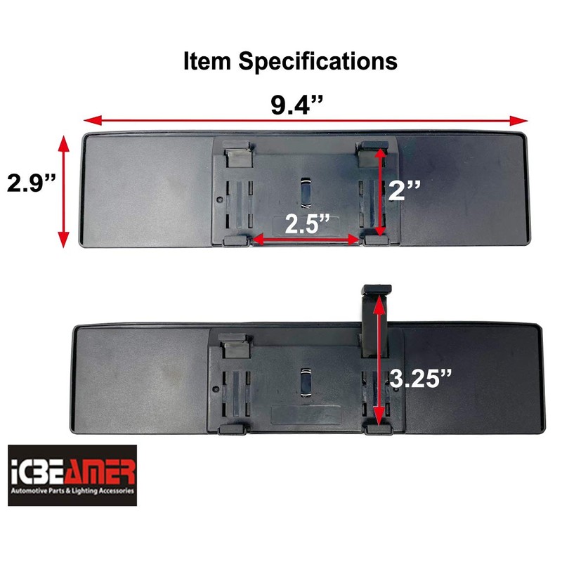 ICBEAMER 9.4" 240mm Easy Clip on Wide Angle Panoramic Blind