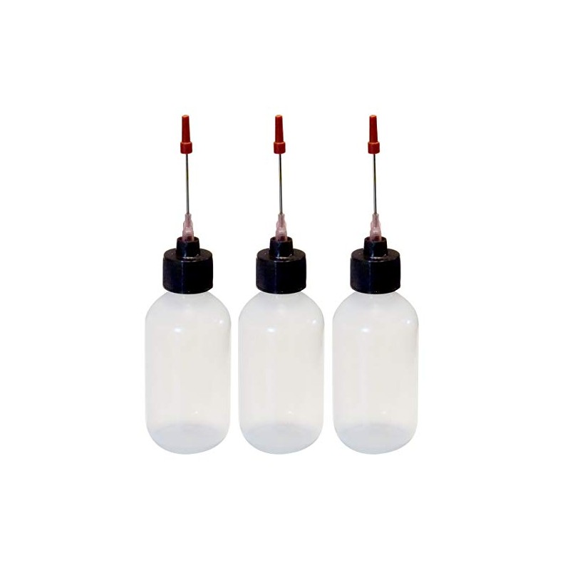 Liberty Products 3-2oz Plastic Squeeze Bottles 1.5" Stainless Applicators