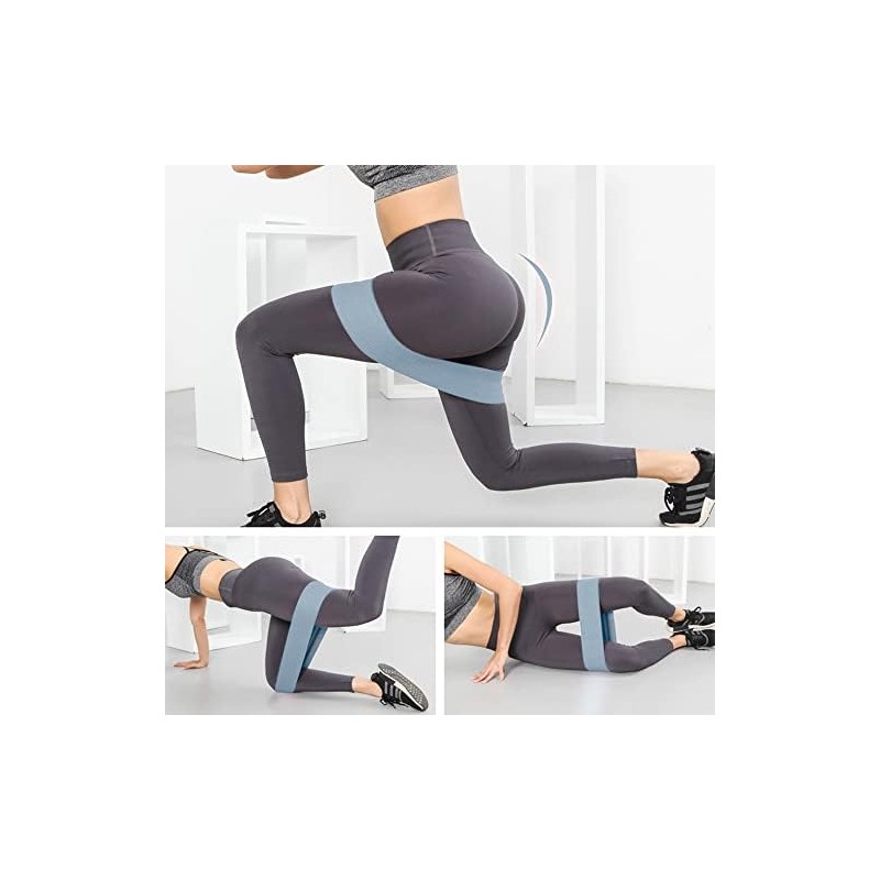 Hatha Yoga Large Resistance Band,14.5 x3.15,Fabric Exercise Loop Bands with