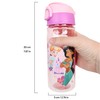 PRINCESS PUSH WATER BOTTLE WITH HANDLE (500 ML/17 OZ)