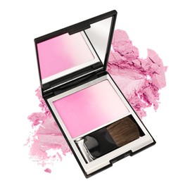 Blush Highlighter Puder, Versatile Rouge Puder Matte Schimmer Make-Up Palette mit Pinsel, Superfeines Pulver, Wasserfest Long Wear, Blendable Cheek Blusher für Alle Hauttypen Geeignet, 1 X 4 g (01)