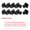Outus 48 Pieces Rubber Grate Feet Rubber Foot Replacements Compatible