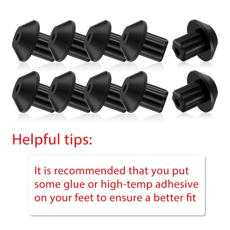 Outus 48 Pieces Rubber Grate Feet Rubber Foot Replacements Compatible