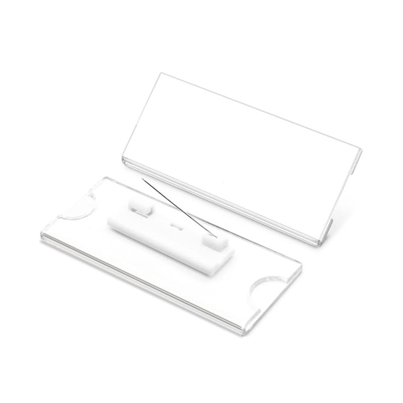 Pack of 16 Durable Name Badges, 30 x 70 mm