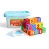 JAYSRIS Plastic Building Blocks Stacking Cube,3x3x3CM Large ABS Colourful Pattern