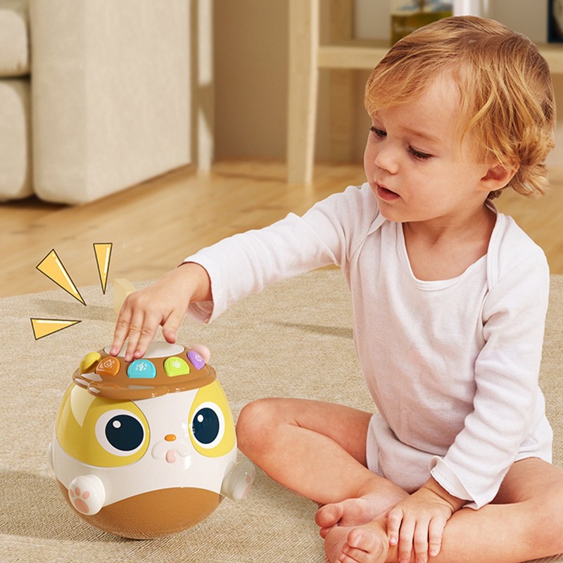 Musical Wobbling Toy Early Educational Multi Functional Electric Cartoon Wobbling