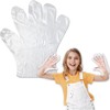 SADIKALO Kids Disposable Gloves - 100 Pcs Small Plastic PE