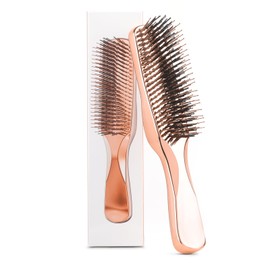 Daily Gard Detangling Hair Brush, Dry and Wet Detangler Hair Brush for Women and Men, Massager Scalp Brush for Straight/Curly/Thick/Long/Wavy/Damaged Hair, Rose Gold
