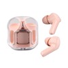 Wireless Bluetooth Earphones Noise Reduction Headphone Digital Display Rechargeable Pink