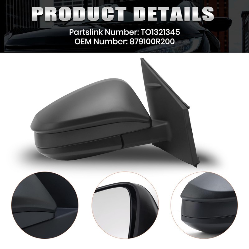 Side Mirror Compatible with Toyota RAV4 2016 2017 2018 Manual
