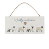 Cooksmart Highland Sheep Rectangular Plaque | British Designed Hanging Decoration