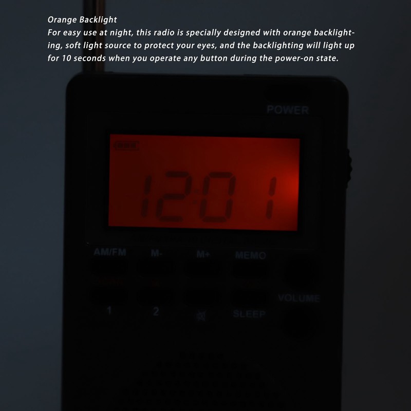 Portable AM FM Digital Radio Highly Sensitive Stable Low Power