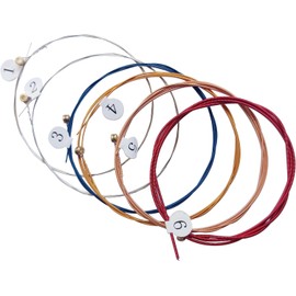 3 Sets of 6 Guitar Strings Basic Strings Set Strings for Folk Guitar Replacement Strings 18 Pieces Metal String Set Acoustic Guitar Strings