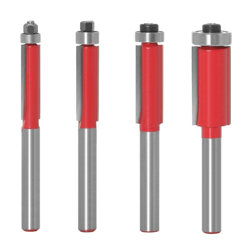 Baorder 6 mm Shank 4 Pieces Milling Cutter Groove Cutter