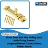 Brass Door Bolts 4 Inch Flat Bolt Surface Door Latches