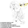 WHITE HAND Golf Cart Switch Starter Ignition with Keys for