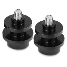 YIEBA M10*1.25 Motorcycle Swingarm Sliders, Rear Stand Swingarm Spool Sliders Compatible with FZR600R 1990-1999 Compatible with KLE650 Versys 650 2007-2014 (Black)